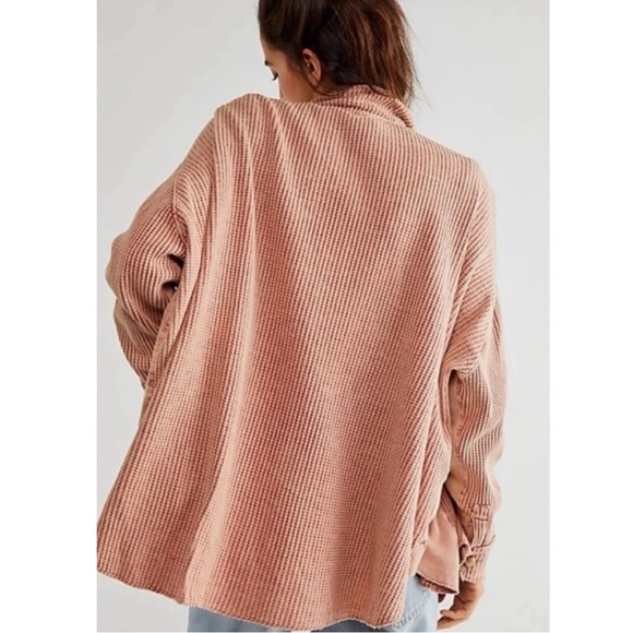 Free People FP One Oversized Scout Jacket Shacket Grunge Bohemian Arizona Large - Picture 6 of 16